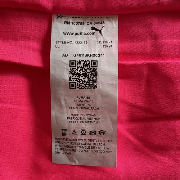 NEW Puma Puffer Quilted Pink Vest Size XS 5-6 Kids Girl - Picture 5 of 9